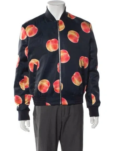 Pre-owned Paul Smith Printed Bomber Jacket In Black