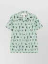 Paul Smith Printed Camp Collar Button-down Shirt In Multi