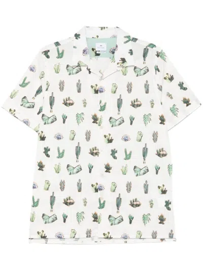 PAUL SMITH PAUL SMITH PRINTED COTTON SHIRT