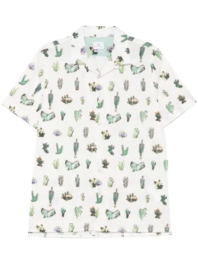 PAUL SMITH PRINTED COTTON SHIRT