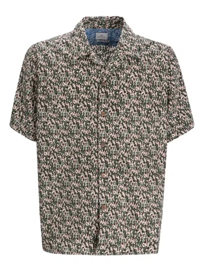 Paul Smith Printed Cotton Shirt In Multi