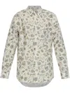 Paul Smith Printed Cotton Shirt In Neutrals