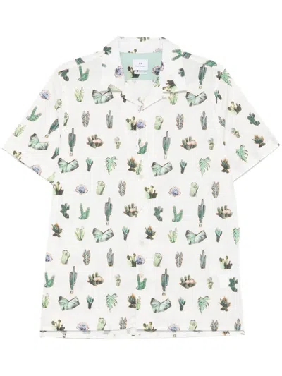 PAUL SMITH PAUL SMITH PRINTED COTTON SHIRT