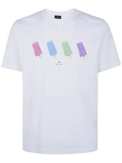 Paul Smith Graphic-print Cotton T-shirt In White