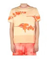 Paul Smith Stem Floral T-shirt In Nude