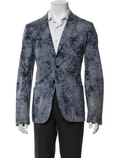 Pre-owned Paul Smith Printed Jacket In Blue