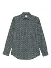 Paul Smith Floral Print Long Sleeve Button-down Shirt