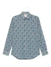 Paul Smith Printed Shirt In Blue