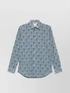 Paul Smith Printed Pattern Shirt In Blue