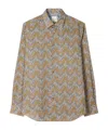 Paul Smith Printed Shirt In Brown