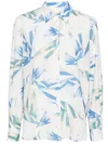 Paul Smith Tulip-print Shirt In Clear Blue