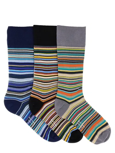 PAUL SMITH PAUL SMITH PRINTED SOCKS - 3 PACK