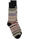 Paul Smith Striped Artist Pattern Ankle-length Socks