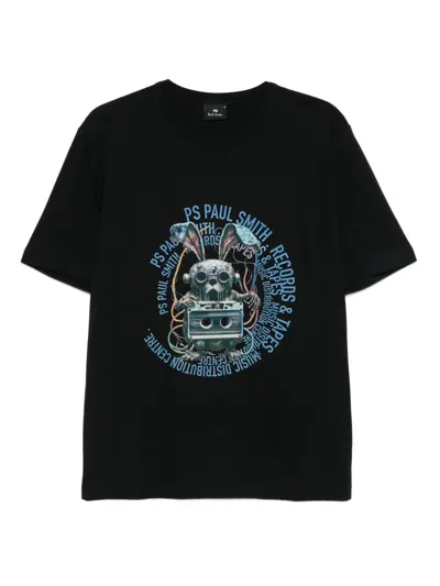 Paul Smith Printed T-shirt In Black