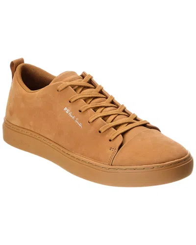 Paul Smith Ps By  Lee Full Leather Sneaker In Yellow