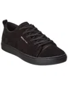Paul Smith Navy Blue Leather Sneakers In Black