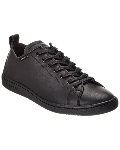 Paul Smith Ps By  Miyata Leather Sneaker In Black
