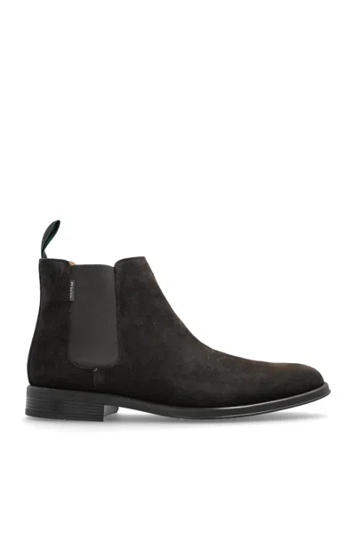 Paul Smith Ps  Augustus Leather Chelsea Boots In Brown