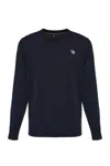 Paul Smith Mens Sweater Crew Neck Zeb Bad In Blue