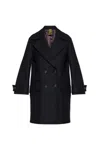 Paul Smith Double-breasted Coat In Black