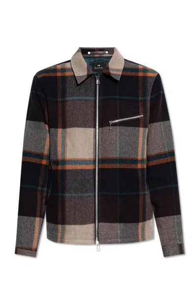 Paul Smith Ps  Shirt Jacket In Multicolour