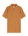 Paul Smith Cotton Artist Stripe Placket Polo Shirt In Brown