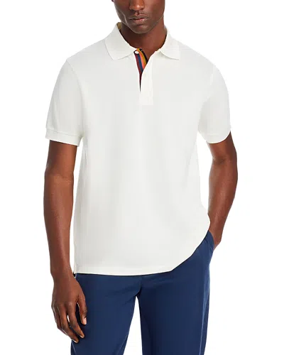 Paul Smith Polo Manches Courtes En Coton In White