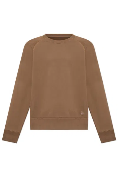 Paul Smith Ps  Sweatshirt With Logo Patch  In Beige