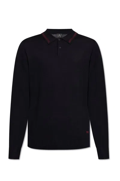 PAUL SMITH PS PAUL SMITH WOOL LONG-SLEEVE POLO