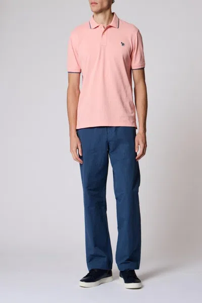 Paul Smith Ps Regular Fit Zebra Polo In Neutral
