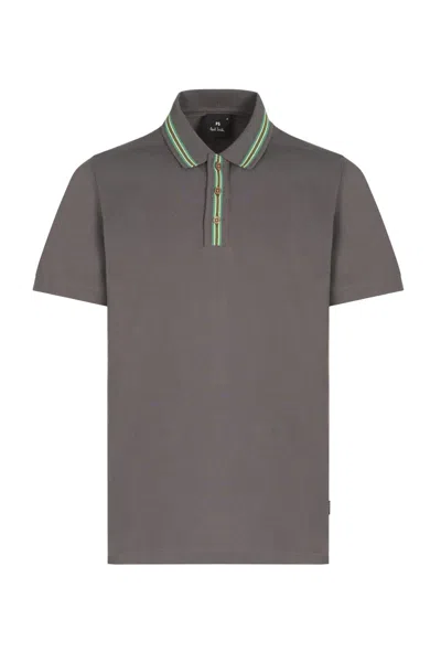 Paul Smith Ps Regular Fit Zip Polo In Black