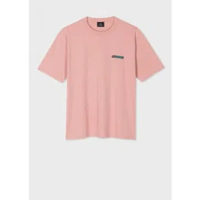 Paul Smith Ps Script T-shirt Col: 21 Powder Pink, Size: Xxl