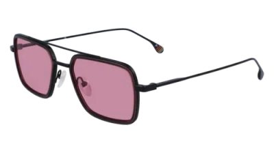 Pre-owned Paul Smith Ps23101s 003 Black/brown/rose 52/19/145 Male Sunglasses