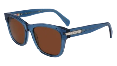 Pre-owned Paul Smith Ps23601s 400 Transparent Avio 55/19/145 Unisex Sunglasses In Blue