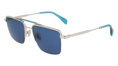 Pre-owned Paul Smith Ps24109s 004 Silver/blue 55/20/145 Male Sunglasses