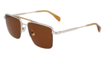 Pre-owned Paul Smith Ps24109s 006 Silver/caramel 55/20/145 Male Sunglasses