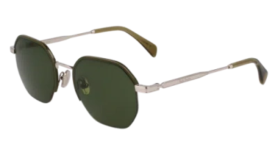 Pre-owned Paul Smith Ps24110s 007 Silver/khaki 53/21/145 Male Sunglasses