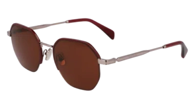 Pre-owned Paul Smith Ps24110s 038 Gunmetal/red 53/21/145 Male Sunglasses In Grey