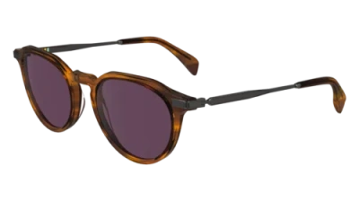 Pre-owned Paul Smith Ps24604s 259 Striped Caramel 51/20/145 Male Sunglasses In Brown