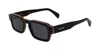 Paul Smith Latimer 49mm Small Modified Rectangular Sunglasses In Blue