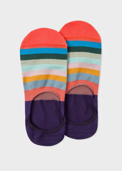 Paul Smith Purple 'artist Stripe' Loafer Socks Multicolour
