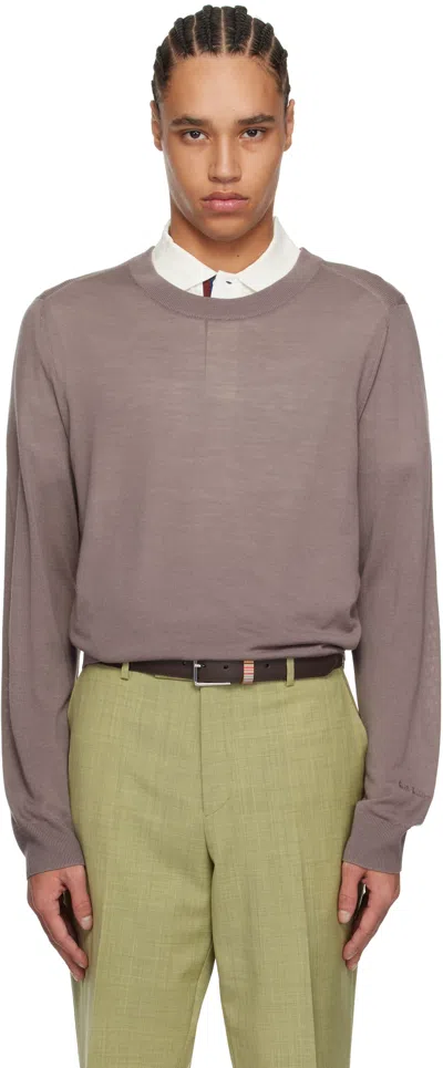 Paul Smith Purple Merino Wool Sweater