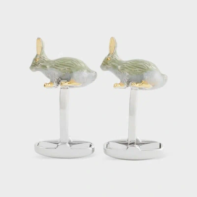Paul Smith 'rabbit' Cufflinks White