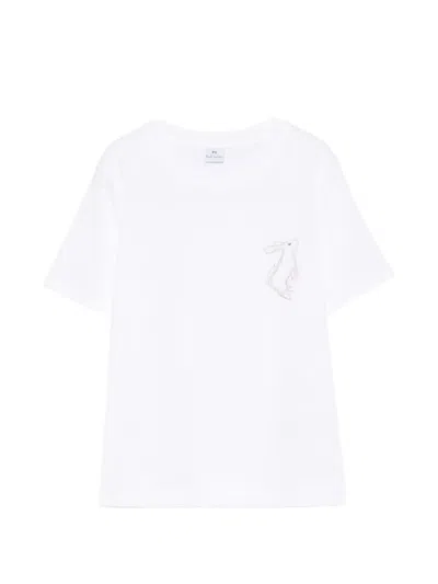 Paul Smith Rabbit-print T-shirt In White