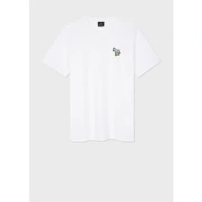 Paul Smith Rainbow Shadow Zebra Classic T-shirt Col: 01 White, Size: X
