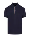 Paul Smith Signature Stripe Cotton Polo Shirt In Black