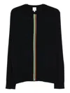 Paul Smith Jersey With Striped Detail In Black