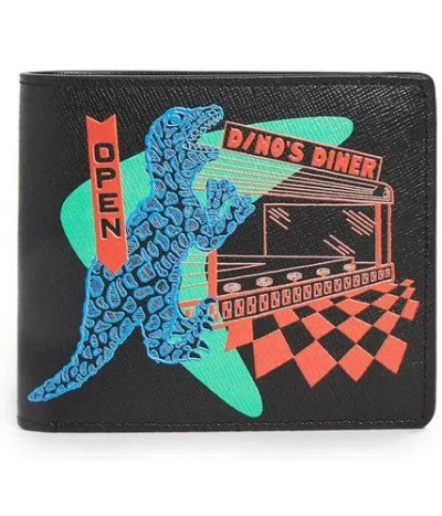 Pre-owned Paul Smith ⚡rare⚡  Dino Wallet 'dino's Diner' Leather Dino Wallet W/tags ? In Multicolor