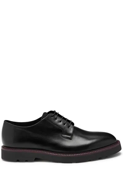 Paul Smith Ras Leather Derby Shoes In Black