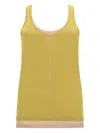 Paul Smith Canotta In Rayon In Yellow